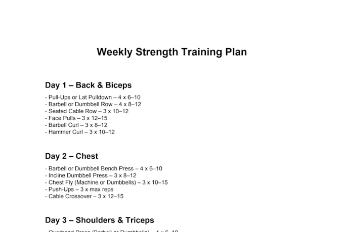 create a fully personalized workout routine based on your goals
